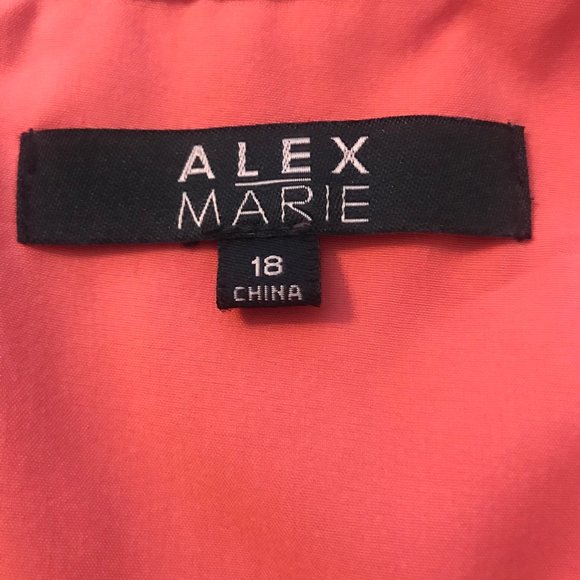 Alex Marie Peach Dress - Picture 3 of 6